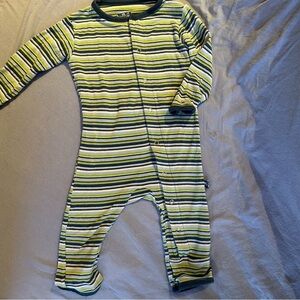 KickKee Pants - Striped Kids One Piece sleeper/romper